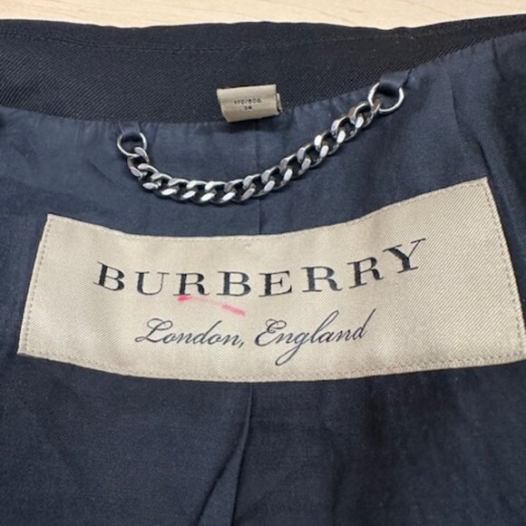 Burberry Size 4 Black Wool Coat - Picture 8 of 8